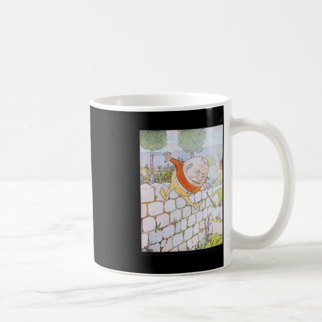 Retro Fairy The Great Fall Humpty Dumpty 1 Coffee Mug (Right)