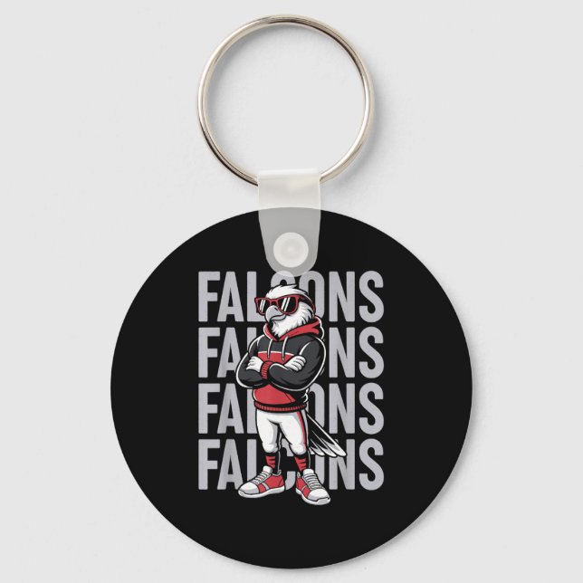 Retro Falcon Gift For Men Women Boys Girls Kids  Key Ring (Front)