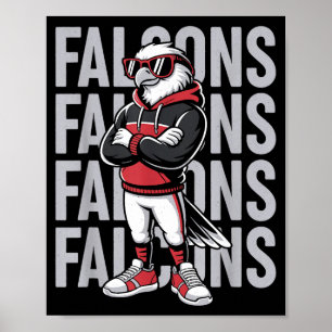 Retro Falcon Gift For Men Women Boys Girls Kids  Poster