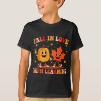 Retro Fall In Love With Learning Autumn Pumpkin Te