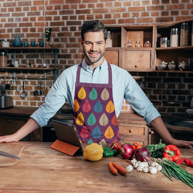 Retro Fall Leaves Apron (Creator Uploaded)