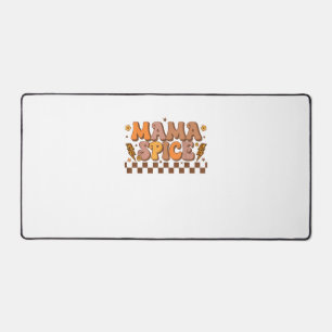 Retro Fall Pumpkin Autumn Thanksgiving Family Mama Desk Mat