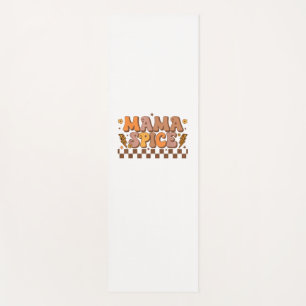 Retro Fall Pumpkin Autumn Thanksgiving Family Mama Yoga Mat