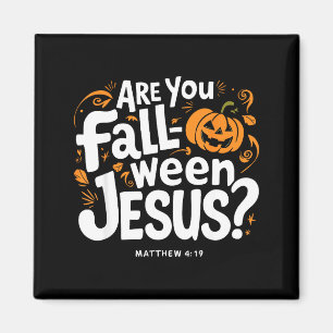Retro Fall Religious Bible Matthew Are You Fall-o- Magnet