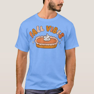 Retro Fall Vibes Groovy Pumpkin Pie Autumn Season T-Shirt