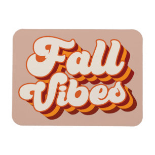 Retro Fall Vibes Magnet