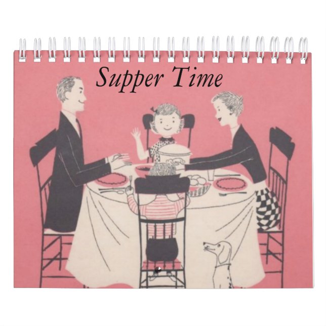 Retro Family Calendar with captions (Cover)