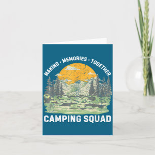 Retro Family Camng Crew Est 2025 Camper Camp Camng Card