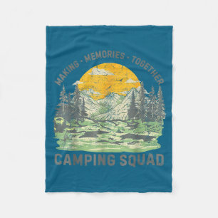 Retro Family Camng Crew Est 2025 Camper Camp Camng Fleece Blanket