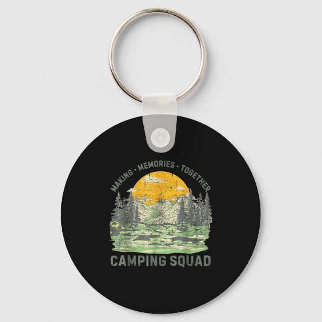 Retro Family Camng Crew Est 2025 Camper Camp Camng Key Ring (Front)