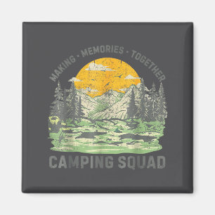 Retro Family Camng Crew Est 2025 Camper Camp Camng Magnet