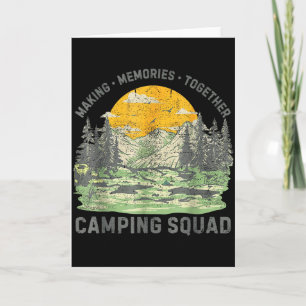 Retro Family Camping Crew Est 2025 Camper Camp Cam Card
