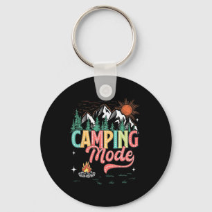 Retro Family Camping Crew Est 2025 Camper Camp Cam Key Ring
