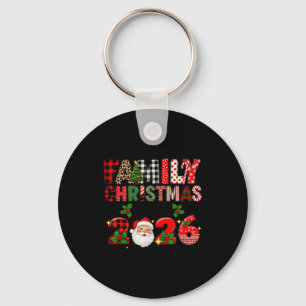 Retro Family Christmas Crew 2026 Squad Family Matc Key Ring