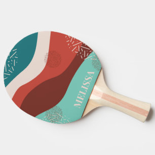 Retro Family Matching Personalise Ping Pong Paddle