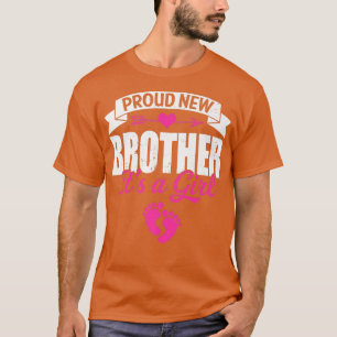 Retro Family Proud New Brother It's A Girl Gender T-Shirt