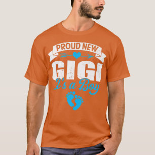 Retro Family Proud New Gigi It's A Boy Gender Reve T-Shirt