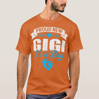 Retro Family Proud New Gigi It's A Boy Gender Reve T-Shirt