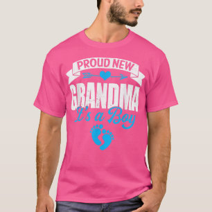 Retro Family Proud New Grandma It's A Boy Gender R T-Shirt