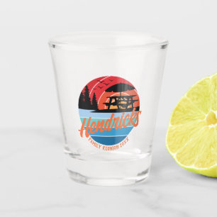 Retro Family Reunion design Shot Glass