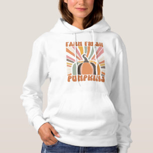 Retro Farm Fresh Pumpkins Hoodie
