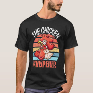 Retro Farmer Ideas Men Love Farming Chicken Whispe T-Shirt