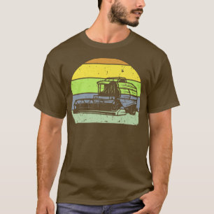Retro Farmer Tractor Vintage Farmer Tractor Silhou T-Shirt