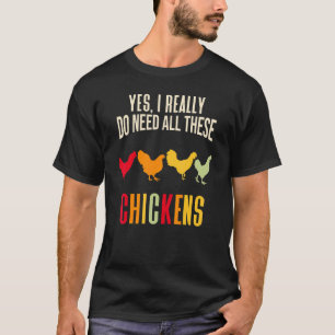 Retro Farming Hen Farm Animal  Farmer  Chicken T-Shirt