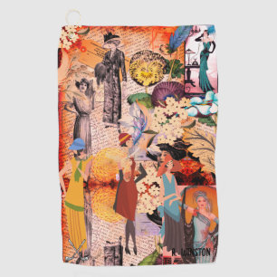 Retro Fashion Ladies Personalized Golf Towel