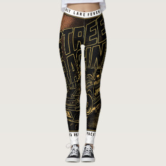 Retro Fast Lane Fever Sports Car Art Leggings