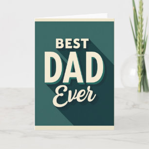 Retro Fathers Day Shadow Card