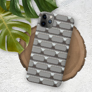 Retro Faux Stainless Steel Industrial Grid Pattern Case-Mate iPhone Case
