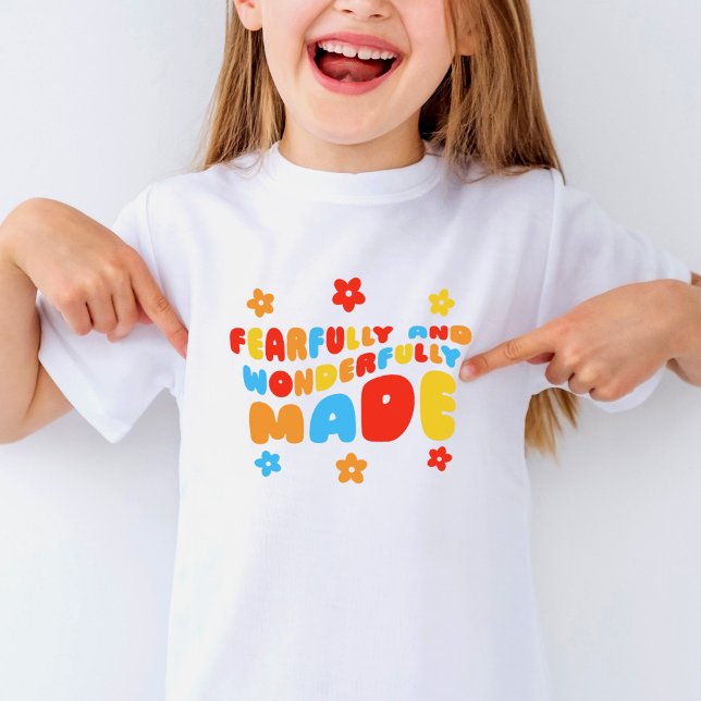Retro Fearfully & Wonderfully Made Psalms 139:14 T-Shirt (Creator Uploaded)