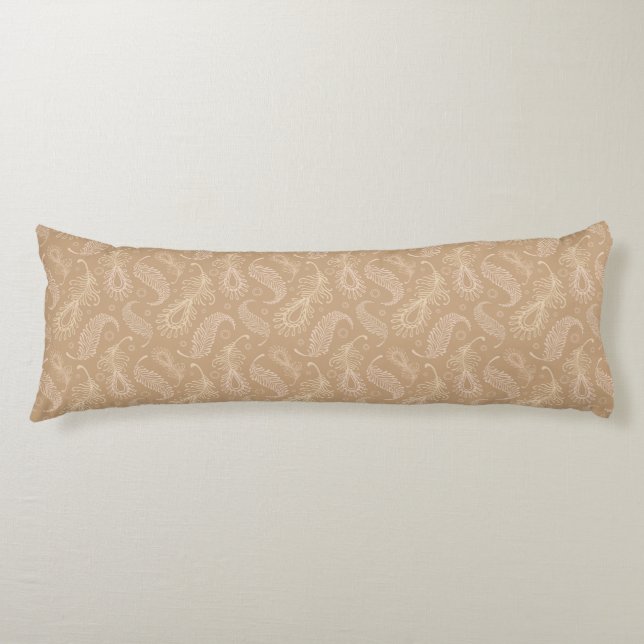 Retro-feater-pale-pattern Body Cushion (Front)
