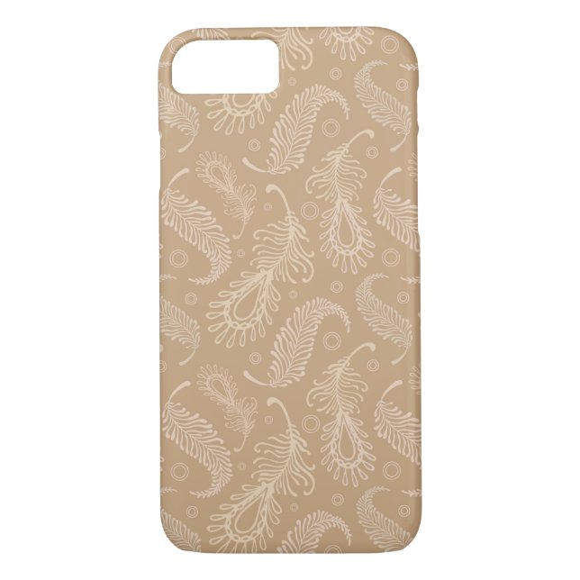 Retro-feater-pale-pattern Case-Mate iPhone Case (Back)