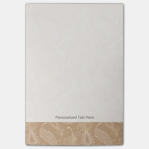 Retro-feater-pale-pattern Post-it Notes