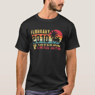 Retro February 2010 12 Years Old Limited Edition 1 T-Shirt