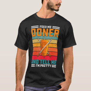 Retro Feed Me Doner Funny Saying - Turkish Kebab T-Shirt