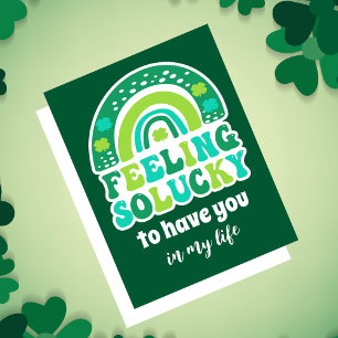 Retro Feeling so Lucky St. Patrick's Day Card