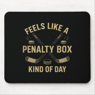 Retro Feels Like A Penalty Box Kind Of Day Hockey  Mouse Pad