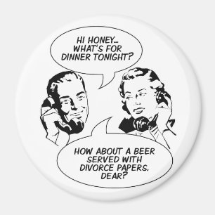 Retro Feminist Humour magnets
