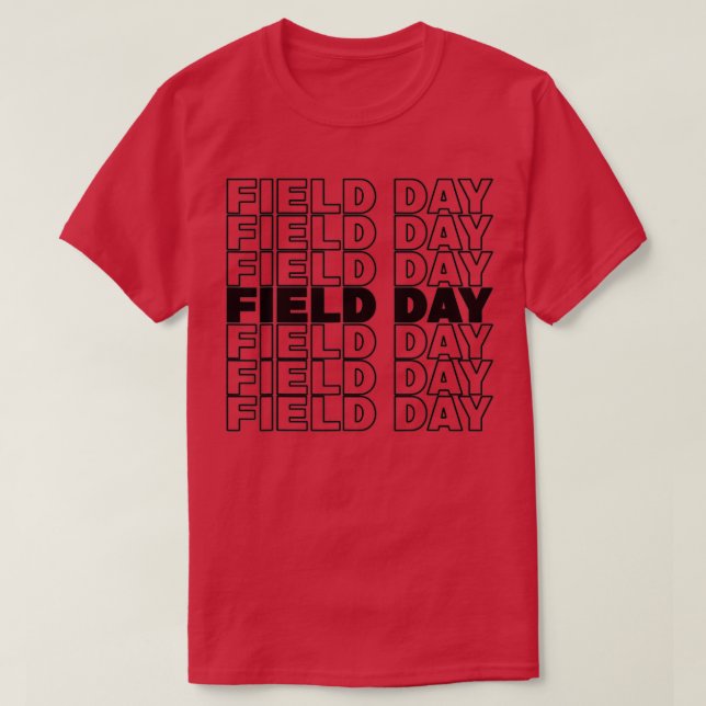 Retro Field Day School Field Day Teacher 2022  T-Shirt (Design Front)