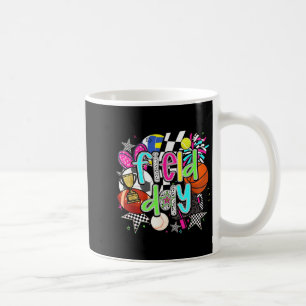 Retro field day team sports teacher kids last day coffee mug
