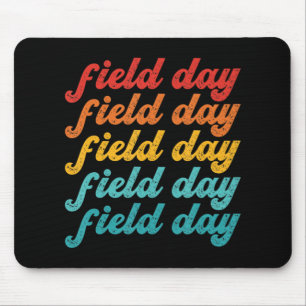 Retro Field day  yellow field day games teachers k Mouse Pad