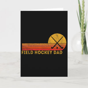 Retro Field Hockey Dad Ll Dad Field Hockey Game Card
