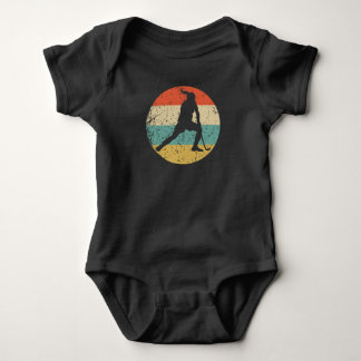 Retro Field Hockey Player Female Athlete Girls Spo Baby Bodysuit