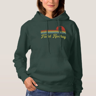 Retro Field Hockey Women Hoodie