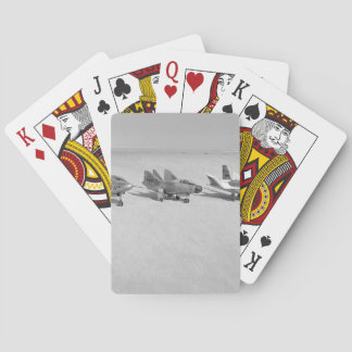 Retro Fighter Jet Playing Cards