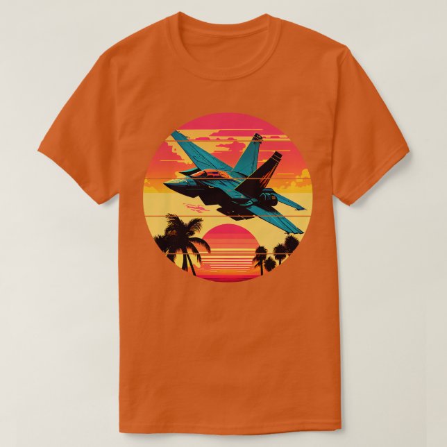Retro Fighter Jet T-Shirt (Design Front)