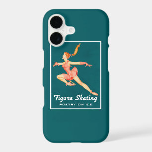 Retro Figure Skater Poetry On Ice